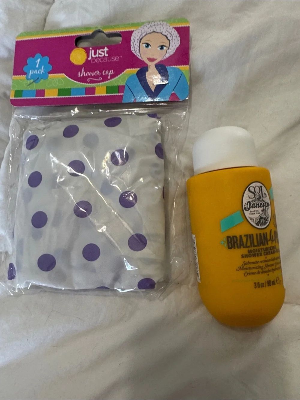 Sol de Janiero Brazilian Bum Bum Moisturizing Shower Cream shower cap NWT